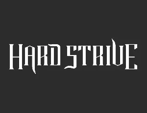 Hard Strive font