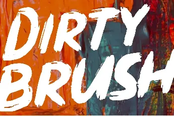 Dirty Brush font