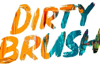 Dirty Brush font