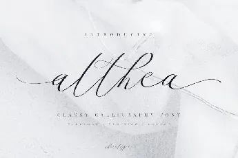 Althea Calligraphy font