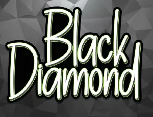 Black Diamond Display font