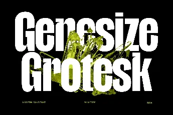 Genesize Grotesk Demo font