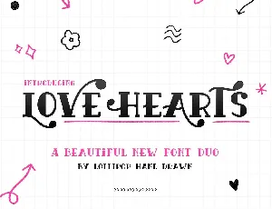 Love Hearts Duo font