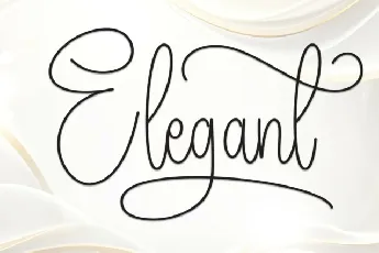 Elegant Script font