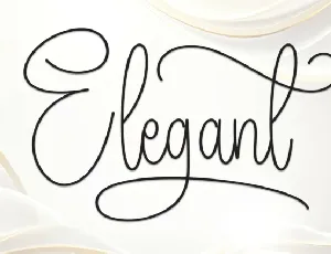 Elegant Script font