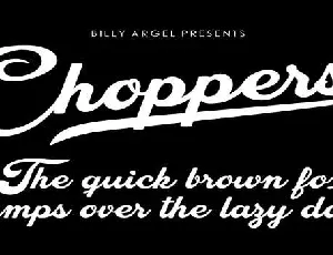 Choppers font