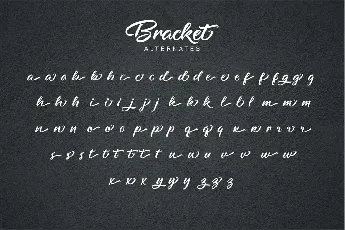 Bracket font