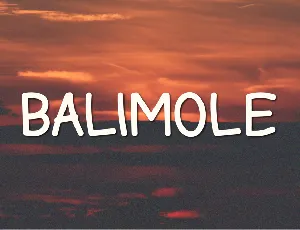 Balimole font