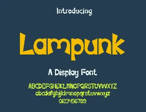 Lampunk font