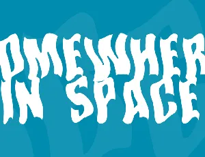 Somewhere In Space font