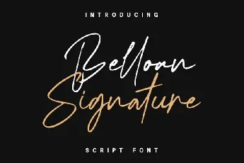 Belloan Signature font