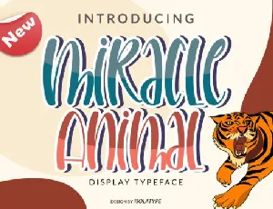 Miracle Animal font