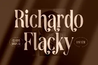 Richardo Serif font