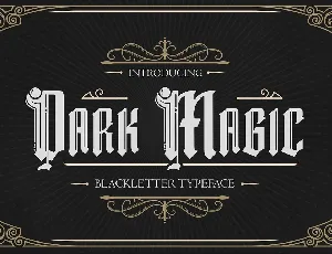 Dark Magic font