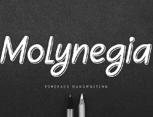 Molynegia Handwritten font