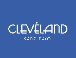 Cleveland Sans Deco font