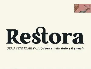 Restora Family font