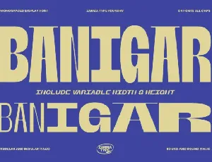 Banigar Typeface font