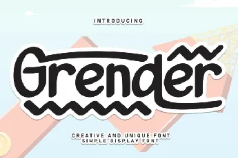 Grender Display font