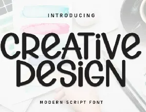 Creative Design Display font