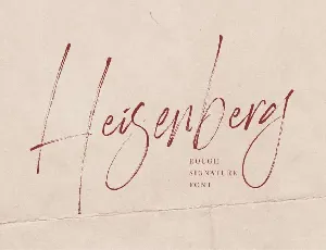 Heisenberg font