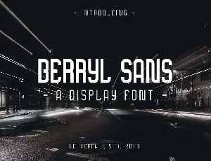 Berryl Sans Serif Free font