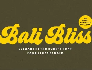 Bali Bliss font