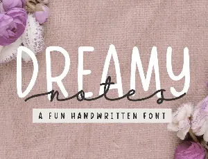 Dreamy Notes font