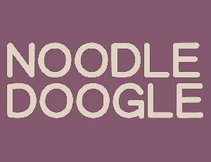 Noodle Doogle font