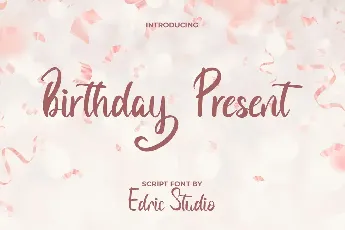 BirthdayPresent Demo font