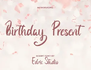 BirthdayPresent Demo font