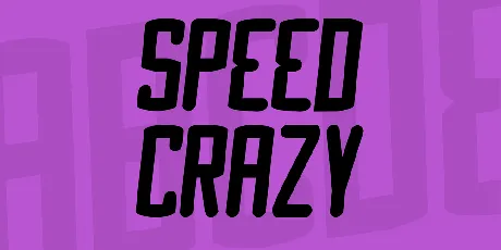 Speed Crazy font