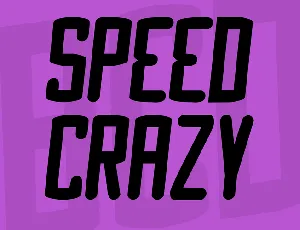 Speed Crazy font