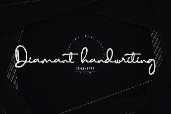 Diamant handwriting font