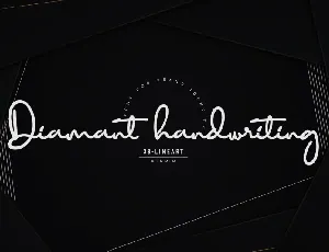 Diamant handwriting font