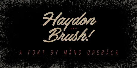 Haydon Brush font