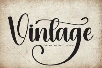 Vintage Calligraphy Typeface font