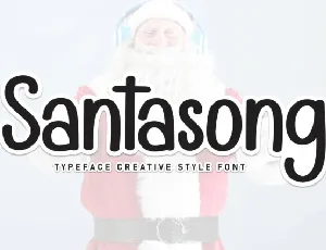 Santasong Display font