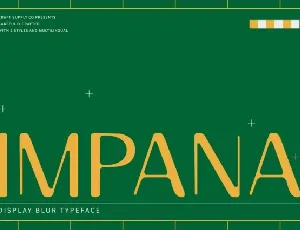 Impana Blur font