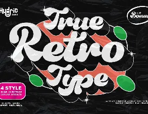 True Retrotype font