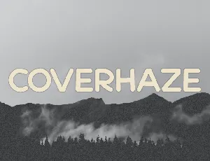 Coverhaze font