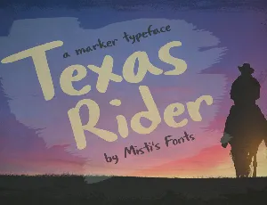 Texas Rider font