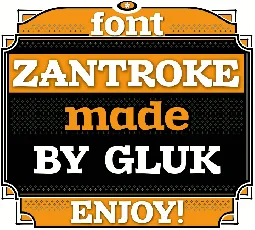 Zantroke font