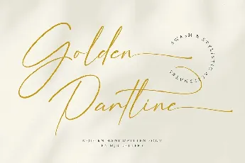 Golden Partline font