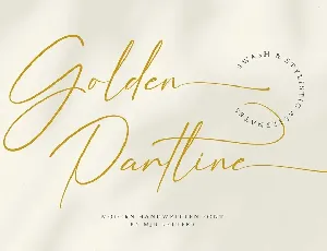 Golden Partline font