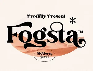 Fogsta Stylish Serif font