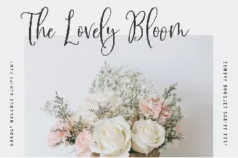 Sunday Bouquet font