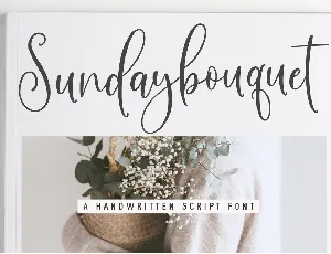 Sunday Bouquet font