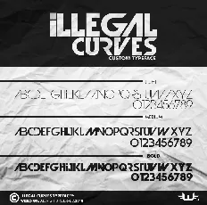 Illegal Curves Typeface font