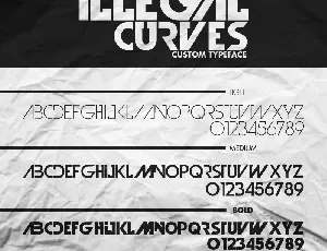Illegal Curves Typeface font